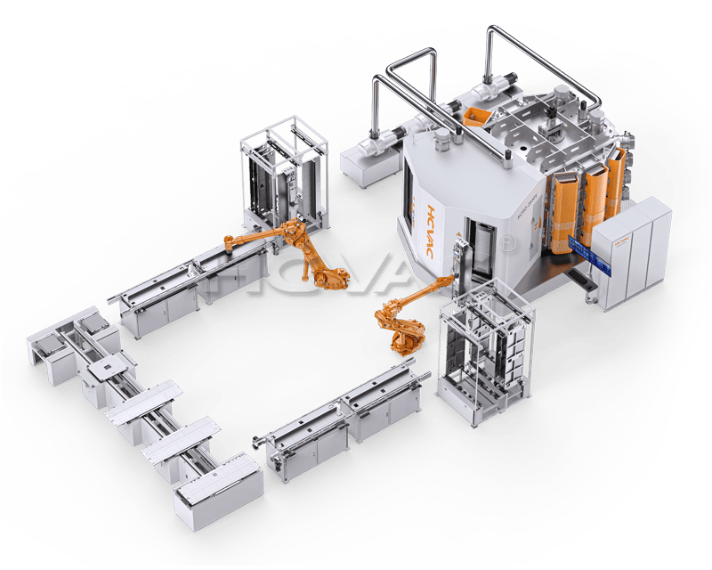 2550V-Multi Cavity Magnetron Sputtering Optical Coating Machine For AR+DLC+AFAS Film