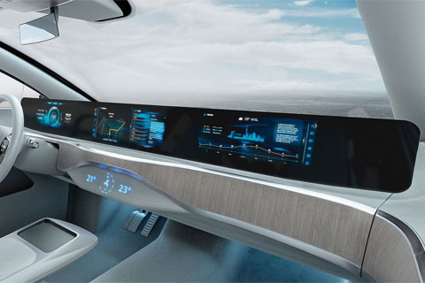 optical coating machine for in-car display